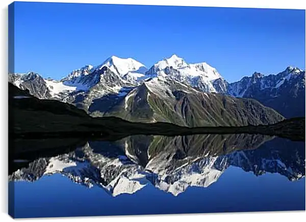 Постер на подрамнике - Гора Белуха 3. Республика Алтай