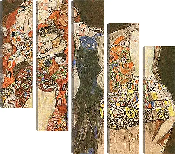 Модульная картина - Die Braut. Густав Климт