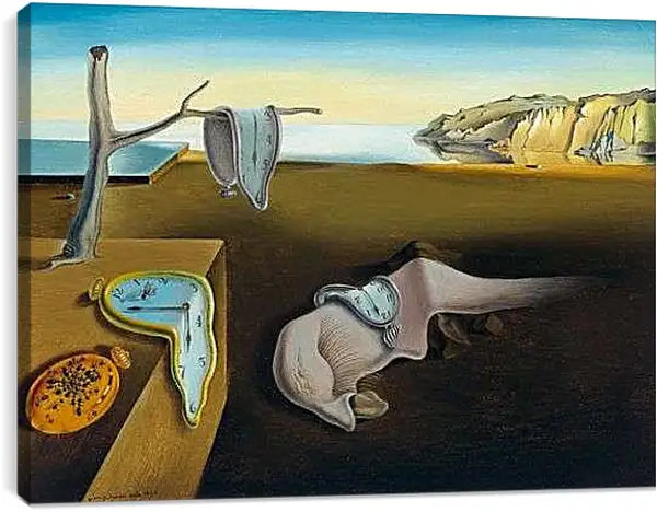 Постер на подрамнике - Постоянство памяти. Сальвадор Дали