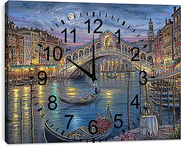 Часы картина - Венеция