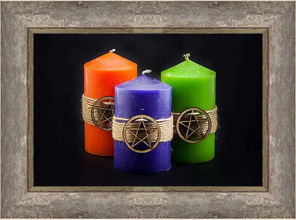 Картина в раме - Свечи для спиритического сеанса