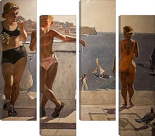 Модульная картина - Приморский бульвар. Севастополь. Александр Дейнека