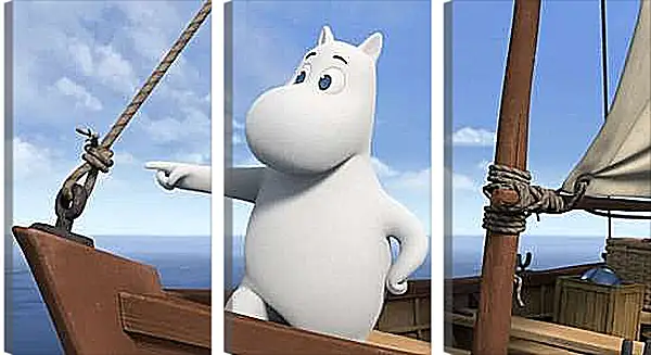 Модульная картина - Муми Тролль