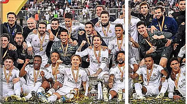 Модульная картина - Победа в суперкубке Испании. Реал Мадрид. Real Madrid