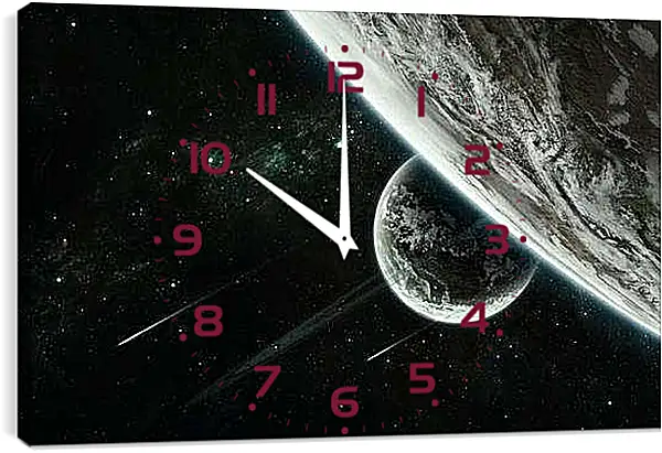 Часы картина - Космос
