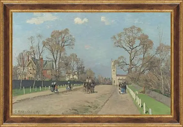 Картина в раме - The Avenue, Sydenham. Камиль Писсарро