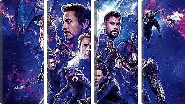 Модульная картина - Герои фильма Мстители