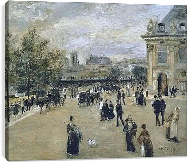 Постер на подрамнике - The Institute, the Quay of Malaquais. Пьер Огюст Ренуар