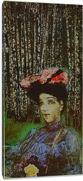 Постер на подрамнике - Портрет Н. Врубель Михаил