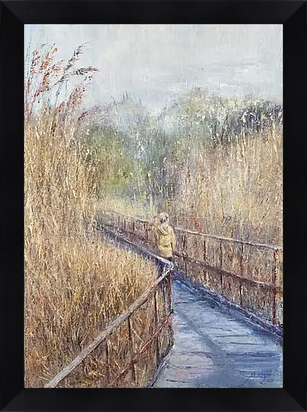 Картина в раме - Осенняя прогулка
