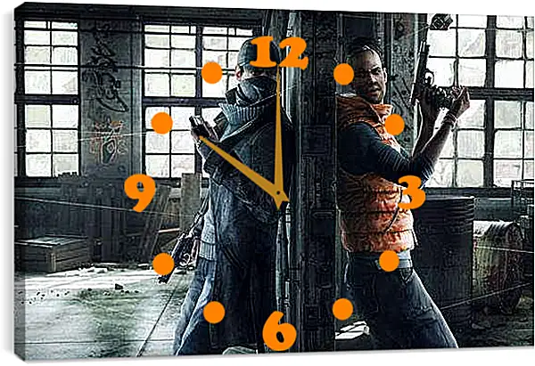 Часы картина - Watch Dogs