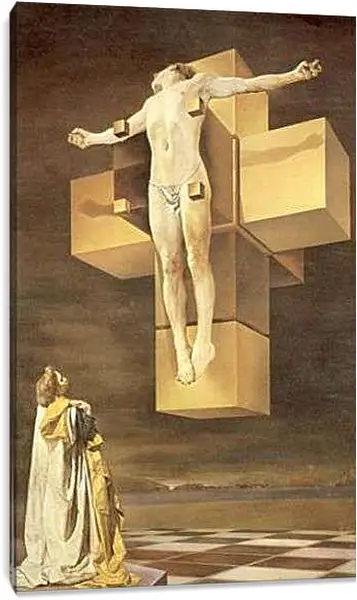 Постер на подрамнике - Христос святого Хуана де ля Крус. Сальвадор Дали