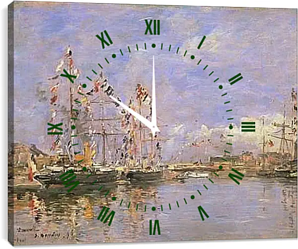 Часы картина - Deauville. Эжен Буден