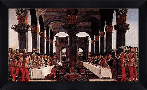 Картина в раме - Nastagio degli Onesti (fourth episode) Сандро Боттичелли