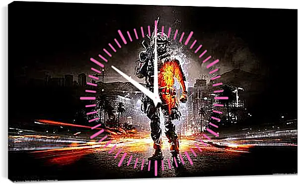 Часы картина - Battlefield 3