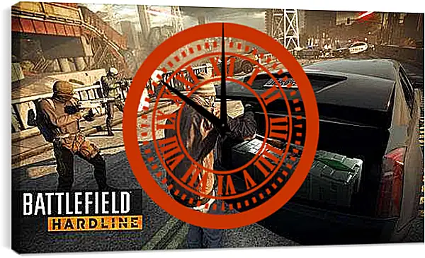 Часы картина - Battlefield: Hardline