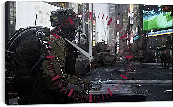 Часы картина - Call Of Duty: Advanced Warfare