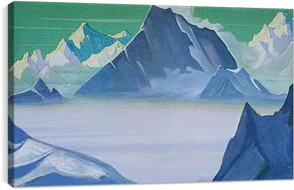 Постер на подрамнике - Земля снежных людей. Рерих Николай