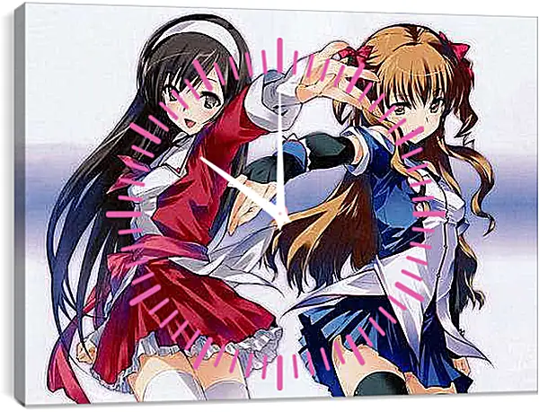 Часы картина - Милые подружки