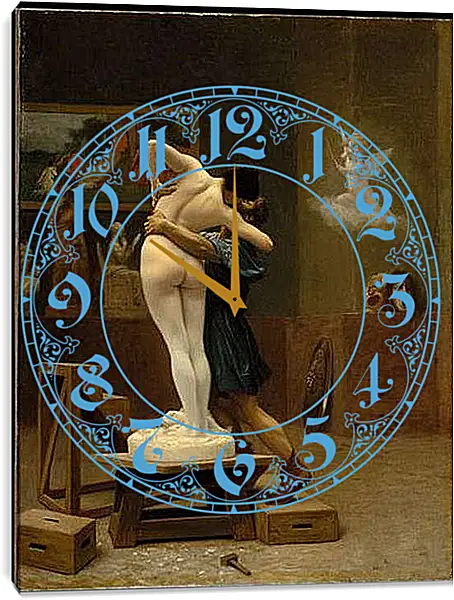 Часы картина - Pygmalion and Galatea - Пигмалион и Галатея. Жан-Леон Жером
