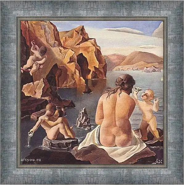 Картина в раме - Venus with Cupids. Сальвадор Дали