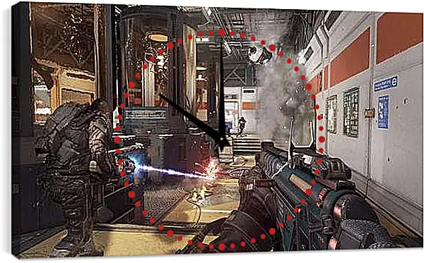 Часы картина - Call Of Duty: Advanced Warfare