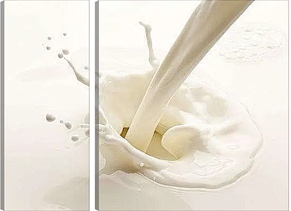 Модульная картина - Молоко. Молочная свежесть.