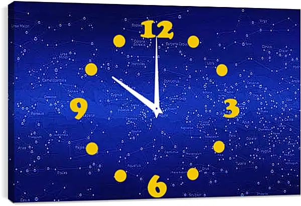 Часы картина - Карта звездного неба