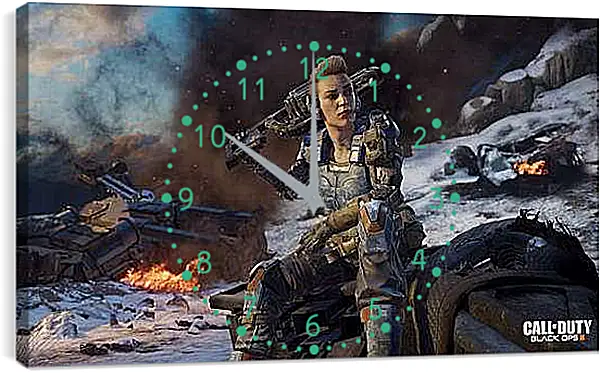 Часы картина - Call Of Duty: Black Ops III