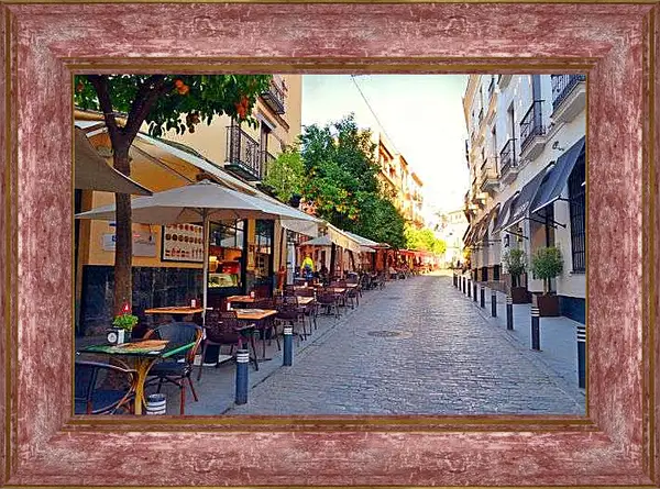 Картина в раме - Кафе в Испании