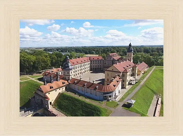 Картина в раме - Несвижский замок 2. Республика Беларусь