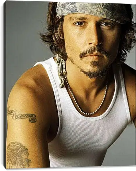 Постер на подрамнике - Johnny Depp - Джонни Депп
