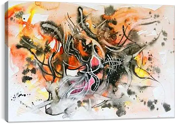 Постер на подрамнике - Неизвестно. Кандинский Василий