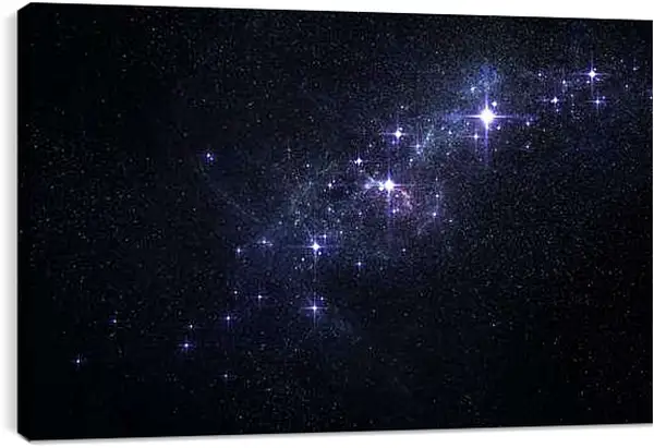 Постер на подрамнике - Звёзды в космосе