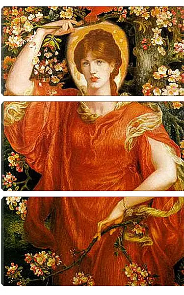 Модульная картина - A Vision of Fiammetta. Данте Габриэль Россетти