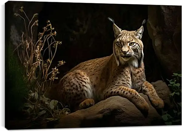 Постер на подрамнике - Рысь