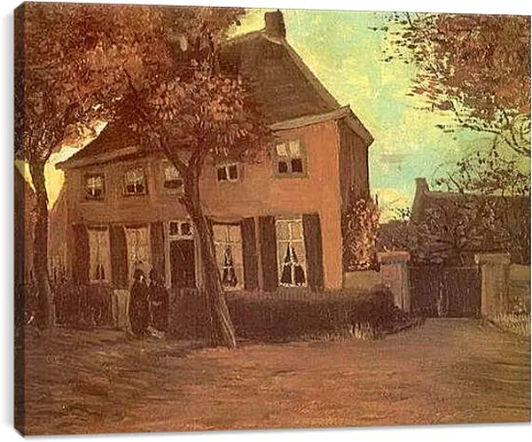 Постер на подрамнике - Дом. Винсент Ван Гог