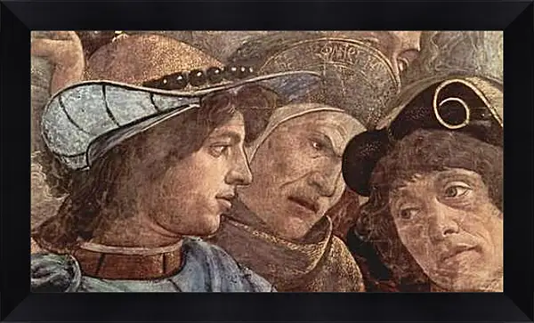 Картина в раме - The punishment of the Leviter (detail 2) Сандро Боттичелли