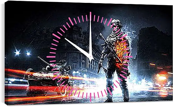 Часы картина - Battlefield 3