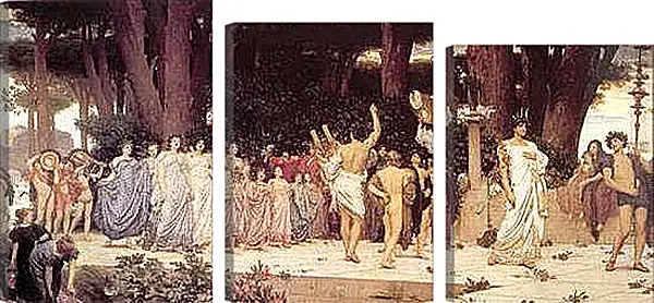 Модульная картина - The Daphnephoria. Суд Аполлона. Барон Фредерик Лейтон