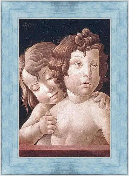 Картина в раме - Christ and Saint John - Христос и Святой Джон. Джованни Беллини
