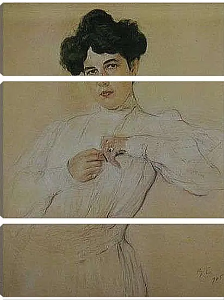 Модульная картина - Портрет Марии Боткиной. Валентин Александрович Серов