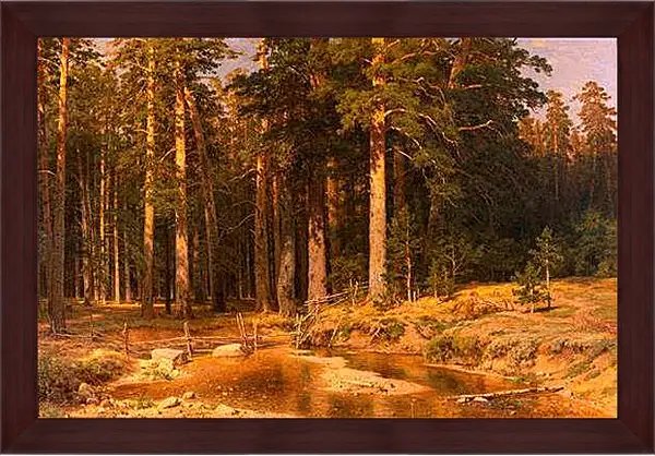 Картина в раме - Корабельная роща. Иван Шишкин