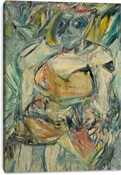 Постер на подрамнике - Woman, II. Женщина, II. Виллем де Кунинг