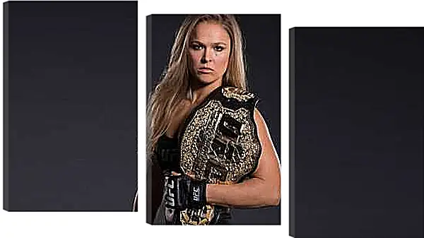 Модульная картина - UFC. MMA. Ронда Роузи с поясом.