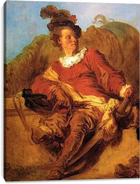 Постер на подрамнике - Portrait of a Spanish Rider. Жан Оноре Фрагонар