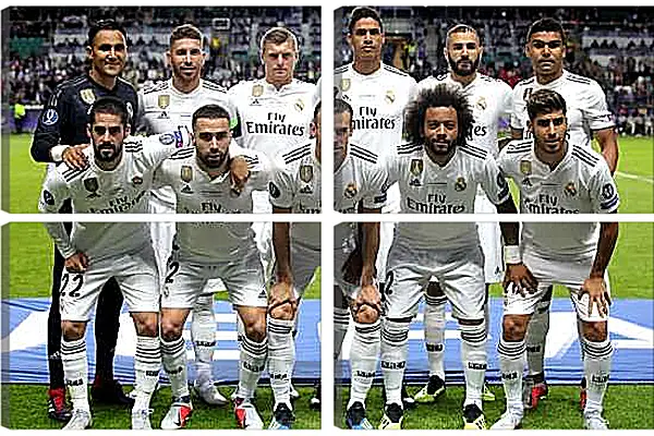 Модульная картина - Фото перед матчем ФК Реал Мадрид. FC Real Madrid