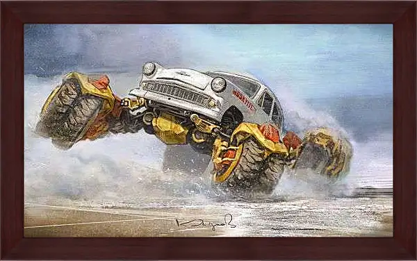 Картина в раме - Москвич