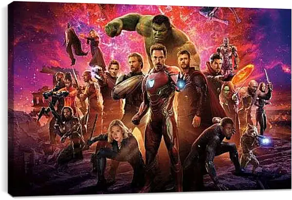 Постер на подрамнике - Картина Мстители Война бесконечности