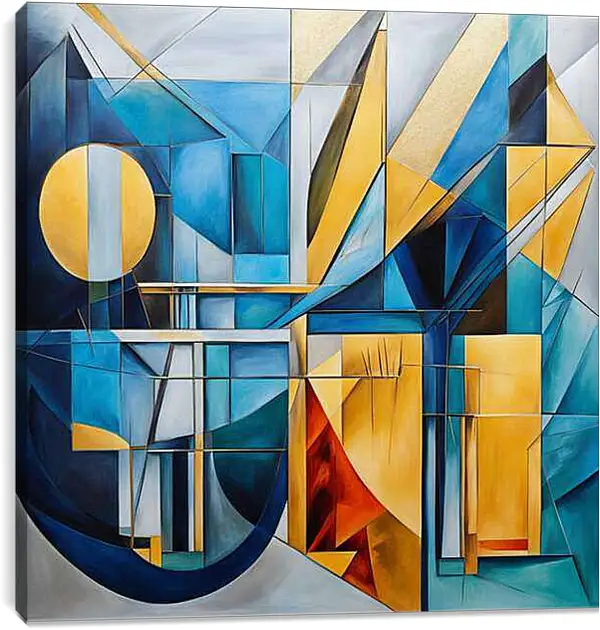 Постер на подрамнике - Геометрическая абстракция 2